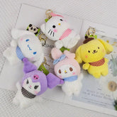 New Japan Figure Stuffed Plush Toys Kuromi Plush My Melody Mini Kawaii Melody Kitten Plush Keychain Wholesale